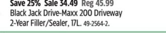 Canadian Tire Black jack drive-maxx 200 driveway 2-year filler/sealer offer