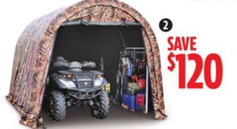 Canadian Tire Weatherfast camouflage round shed, 10 x 10 x 8' h offer