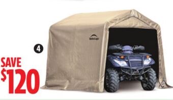 Canadian Tire Shelter logic sandstone peak shed, 8 x 8 x 7´h offer