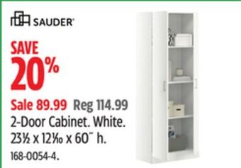 Canadian Tire Sauder 2-door cabinet offer