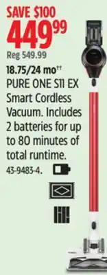 Canadian Tire Tineco pure one s11 ex smart cordless vacuum offer