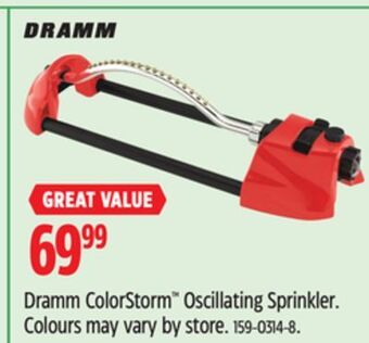 Canadian Tire Dramm colorstorm oscillating sprinkler offer