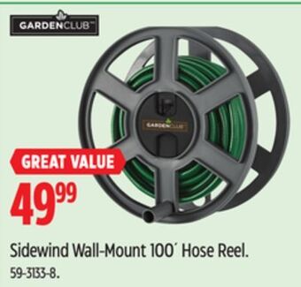 Canadian Tire Sidewind wall-mount 100´ hose reel offer