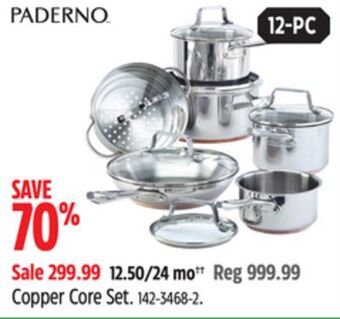 Canadian Tire Paderno copper core set offer