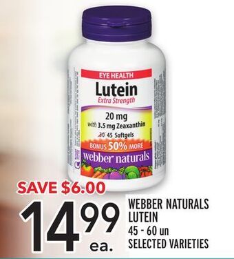 Metro Webber naturals lutein offer