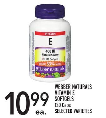 Metro Webber naturals vitamin e softgels offer