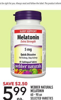 Metro Webber naturals melatonin offer