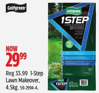 Canadian Tire Golfgreen 1-step lawn makeover offer