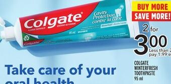 Metro Colgate winterfresh toothpaste offer