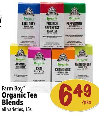 Farm Boy Farm boy™ organic tea blends offer