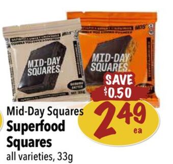 Farm Boy Mid-day squares superfood squares offer