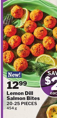 M & M Food Market Lemon dill salmon bites offer