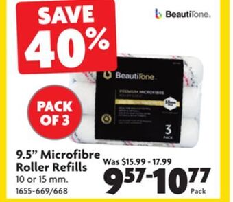 Home Hardware 9.5 microfibre roller refills offer