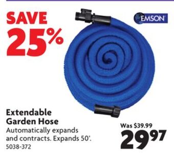 Home Hardware Extendable garden hose offer