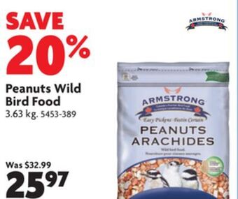 Home Hardware Peanuts wild bird food offer