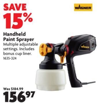 Home Hardware Handheld paint sprayer offer