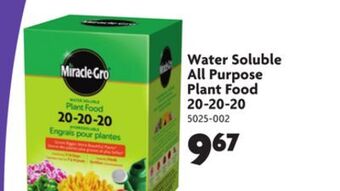 Home Hardware Water soluble all purpose plant food 20-20-20 offer