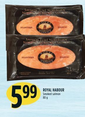 Marché Adonis Royal habour smoked salmon offer