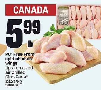 Zehrs Markets Pc® free from split chicken wings offer