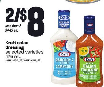 Zehrs Markets Kraft salad dressing, 475 ml offer