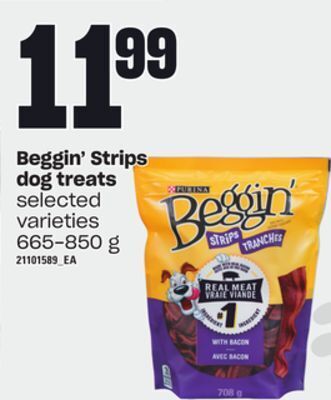 Zehrs Markets Beggin' strips dog treats, 665-850 g offer