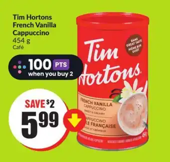 FreshCo Tim hortons french vanilla cappuccino 454 g offer