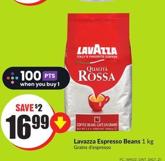 FreshCo Lavazza espresso beans 1 kg offer