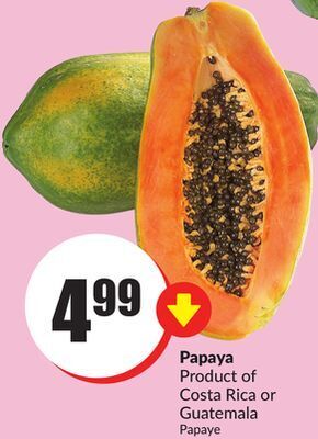 FreshCo Papaya product of costa rica or guatemala offer