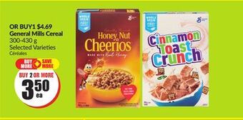 FreshCo General mills cereal 300-430 g selected varieties offer