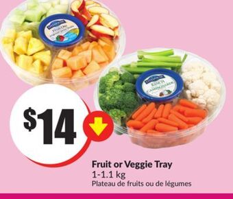 FreshCo Fruit or veggie tray 1-1.1 kg offer