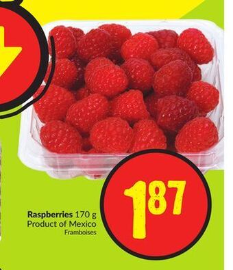 FreshCo Raspberries 170 g product of mexico offer