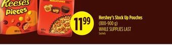 FreshCo Hershey's stock up pouches (800-900 g) offer