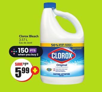 FreshCo Clorox bleach 3.57 l offer