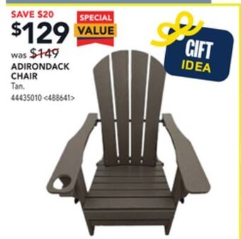 RONA Adirondack chair offer