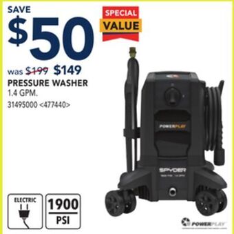 RONA Powerplay pressure washer offer