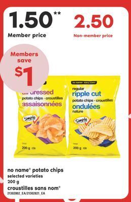 Valu-mart Croustilles sans nom, 200 g offer