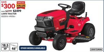 RONA Craftsman lawn tractor offer