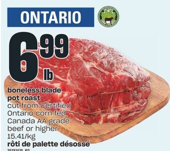 Valu-mart Rôti de palette désossé offer