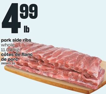 Valu-mart Côtes de flanc de porc offer