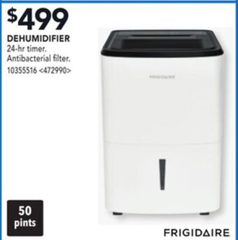 RONA Frigidaire dehumidifier offer
