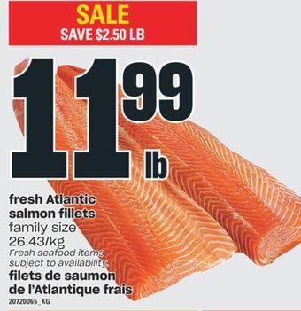 Valu-mart Filets de saumon de l'atlantique frais offer