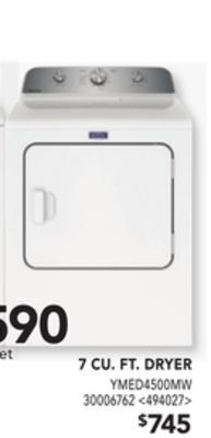 RONA Maytag 7 cu. ft dryer offer