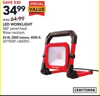 RONA Craftsman led worklight offer