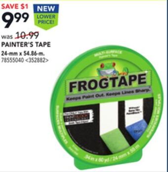 RONA Frogtape painter's tape 24mm x 54.86mm offer