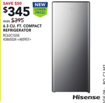 RONA Hisense 6.3 cu. ft. compact refrigerator offer