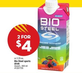 Giant Tiger Bio steel sports drink offer