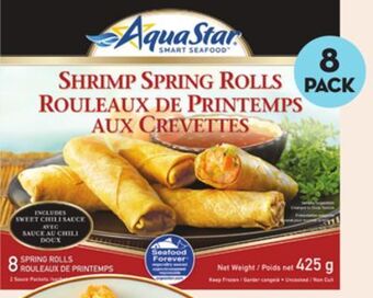Giant Tiger Aqua star shrimp spring rolls offer