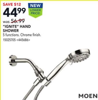RONA Moen ignite hand shower offer