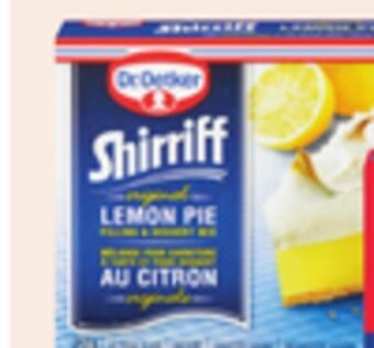 Giant Tiger Dr. oetker shirriff pie filling offer