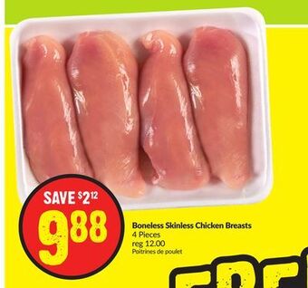 Chalo FreshCo Boneless skinless chicken breasts 4 pieces offer